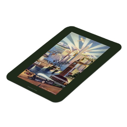 Seattle, Washington - Uitzicht van de stad Magneet (Linkerzijde)