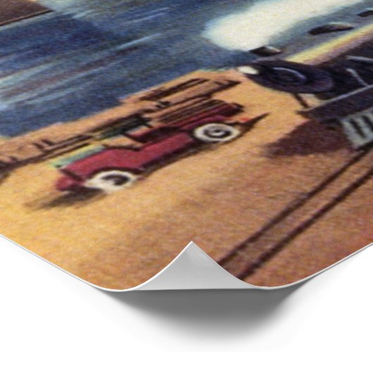 Seattle, Washington - Uitzicht van de stad Poster (Hoek)