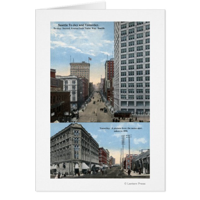 Seattle, Washington - Uitzicht van de tweede (Voorkant)