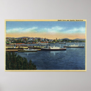 Seattle, Washington - Uitzicht van Smith Poster