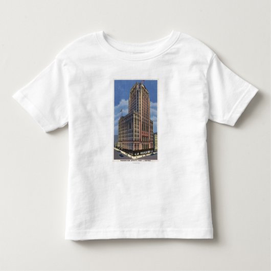 Seattle, Washington - Uitzicht van Washington Kinder Shirts (Voorkant)
