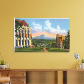Seattle, Washington - Universiteit van Washington Canvas Afdruk (Insitu (Woonkamer))