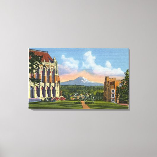 Seattle, Washington - Universiteit van Washington Canvas Afdruk (Voorkant)