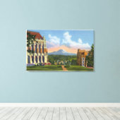 Seattle, Washington - Universiteit van Washington Canvas Afdruk (Insitu (Houten vloer))