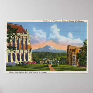 Seattle, Washington - Universiteit van Washington Poster