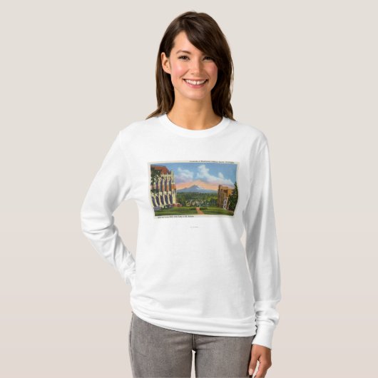 Seattle, Washington - Universiteit van Washington T-shirt (Voorkant volledig)