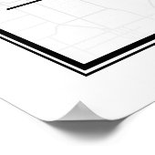 Seattle Washington USA Travel City Map Poster (Hoek)