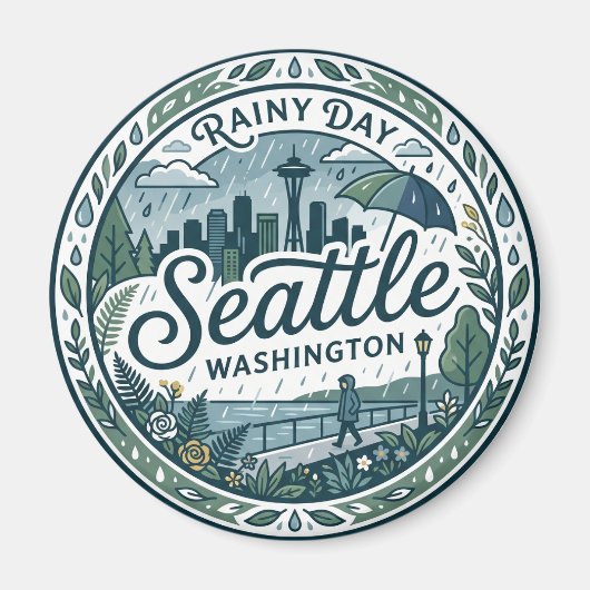 Seattle, Washington, USA USA Magneet (Voorkant)