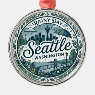 Seattle, Washington, USA USA Metalen Ornament