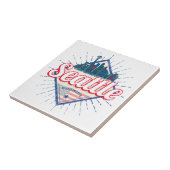 Seattle Washington Verenigde Staten City Skyline V Tegeltje (Zijkant)