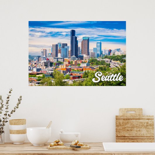 Seattle, Washington, Verenigde Staten Poster (Keuken)
