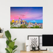 Seattle, Washington, Verenigde Staten Poster (Thuiskantoor)