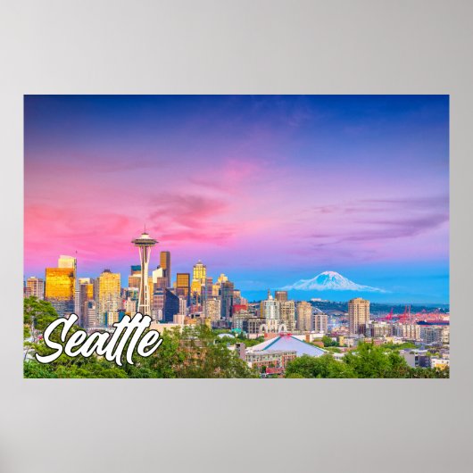 Seattle, Washington, Verenigde Staten Poster (Voorkant)