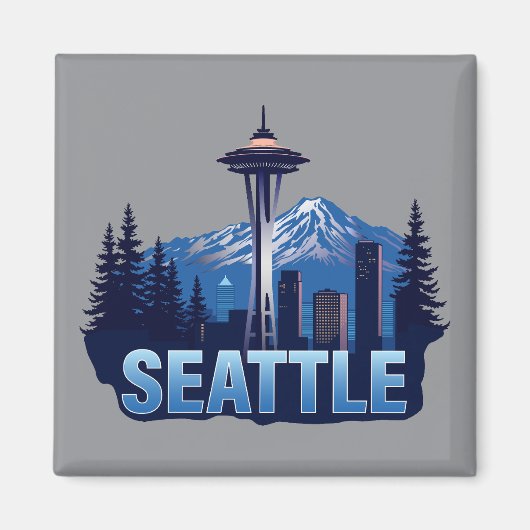 Seattle Washington Verenigde Staten van Amerika Magneet (Voorkant)