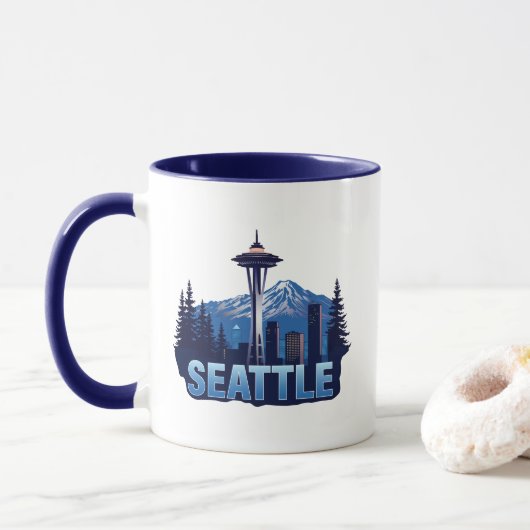 Seattle Washington Verenigde Staten van Amerika Mok (Met donut)
