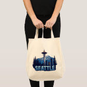 Seattle Washington Verenigde Staten van Amerika Tote Bag (Voorkant (product))