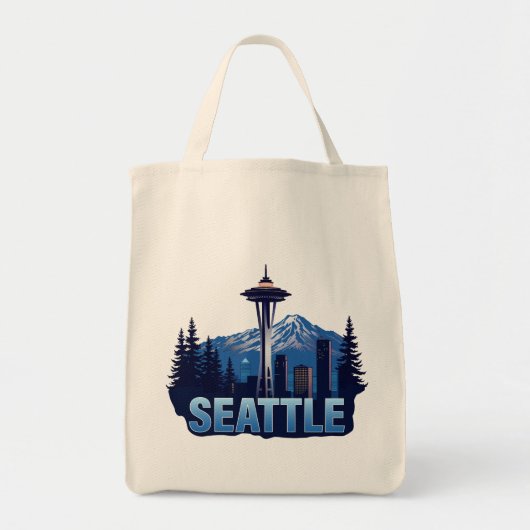 Seattle Washington Verenigde Staten van Amerika Tote Bag (Voorkant)