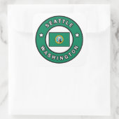 Seattle Washington Vierkante Sticker (Tas)