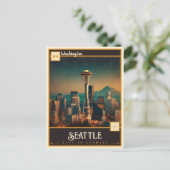 Seattle, Washington| Vintage Ansichtkaart Briefkaart (Staand voorkant)