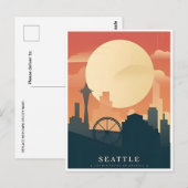 Seattle Washington Vintage Travel America Briefkaart (Voorkant / Achterkant)
