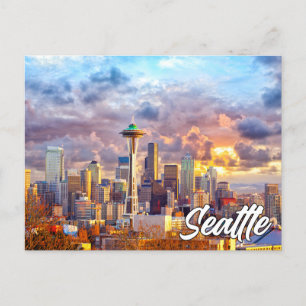 Seattle, Washington, VS Briefkaart
