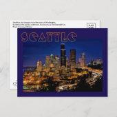 Seattle, Washington, VS De Emerald City Briefkaart (Voorkant / Achterkant)