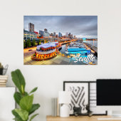 Seattle, Washington, VS Poster (Thuiskantoor)