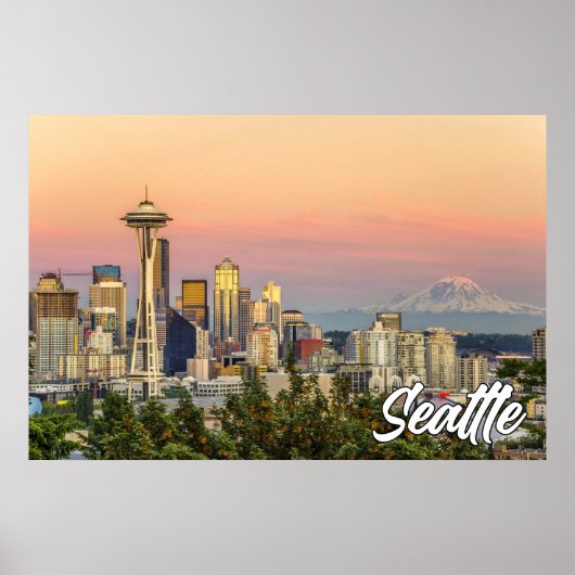 Seattle, Washington, VS Poster (Voorkant)