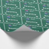Seattle Washington wa Interstate Highway Freeway : Cadeaupapier (Hoek)