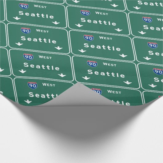 Seattle Washington wa Interstate Highway Freeway : Cadeaupapier (Hoek)