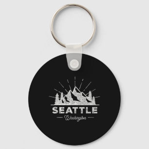 Seattle Washington Wa T-shirt vintage wandelen ret Sleutelhanger