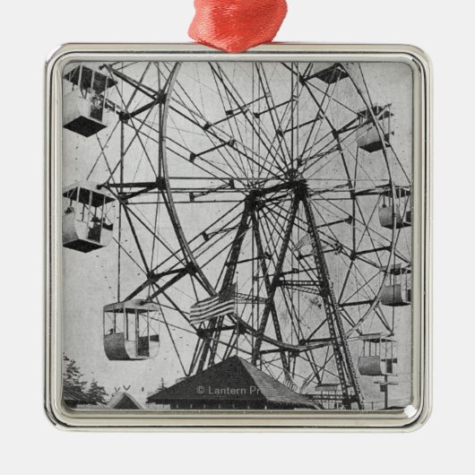 Seattle, Washington Yukon-Pacific Expo Ferris Metalen Ornament (Voorkant)