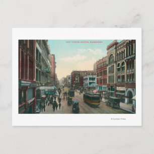Seattle, WashingtonAerial Uitzicht van First Avenu Briefkaart