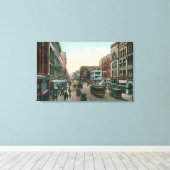 Seattle, WashingtonAerial Uitzicht van First Avenu Canvas Afdruk (Insitu (Houten vloer))