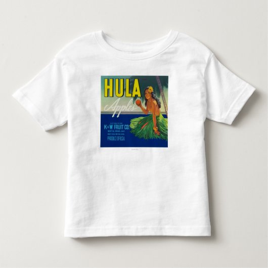 Seattle, WashingtonHula Apple Label Kinder Shirts (Voorkant)