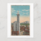 Seattle, WASmith Tower Uitzicht & Mt. Rainier Briefkaart (Voorkant)