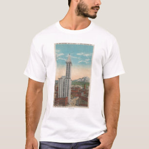 Seattle, WASmith Tower Uitzicht & Mt. Rainier T-shirt