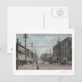 Seattle, WASTweede Avenue van Pike Street Briefkaart (Voorkant / Achterkant)