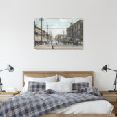 Seattle, WASTweede Avenue van Pike Street Canvas Afdruk (Insitu (Slaapkamer))