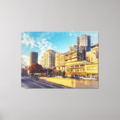 Seattle Waterfront Skyline Canvas Afdruk (Voorkant)
