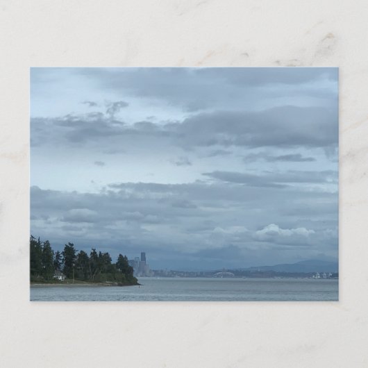 Seattle Waterfront Skyline Reis Fotografie Briefkaart (Voorkant)