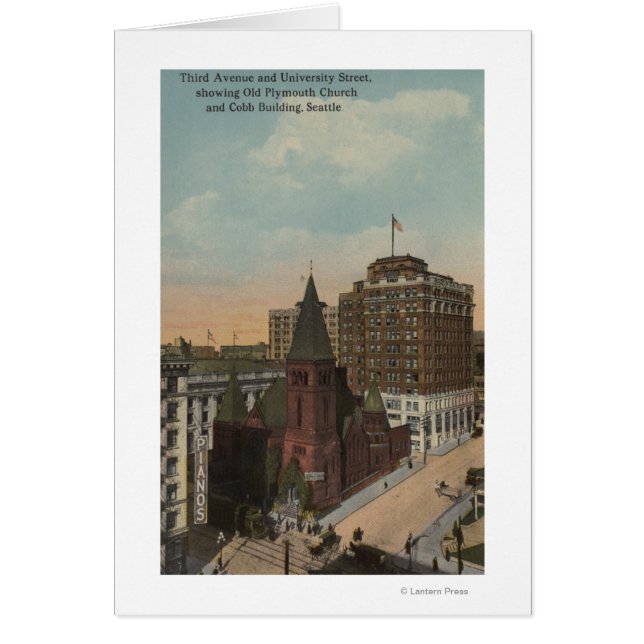 Seattle, WAThird Avenue en University Streets (Voorkant)