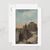 Seattle, WAThird Avenue en University Streets Briefkaart (Voorkant / Achterkant)