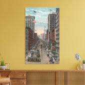 Seattle, WAView of 2e Ave van Yesler Canvas Afdruk (Insitu (Woonkamer))