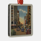 Seattle, WAView of 3rd Ave. en Pike St. Metalen Ornament (Rechts)