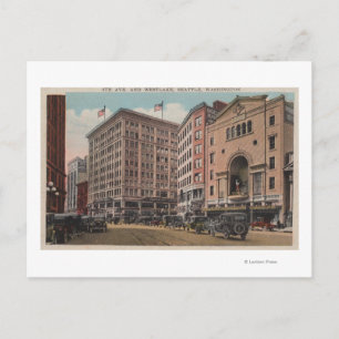 Seattle, WAView of 4th Ave & Westlake Briefkaart