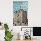 Seattle, WAView van het Washington Hotel Poster (Thuiskantoor)
