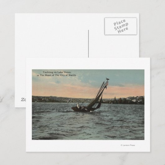 Seattle, WAYachting op Lake Union Briefkaart (Voorkant / Achterkant)