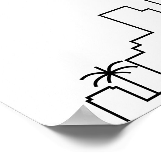 Seattle Wedding | 12 Tabel Zetel Poster (Hoek)