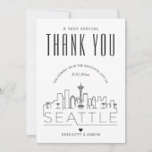 Seattle Wedding | Hartelijk dank + Fotokaart Kaart (Voorkant)